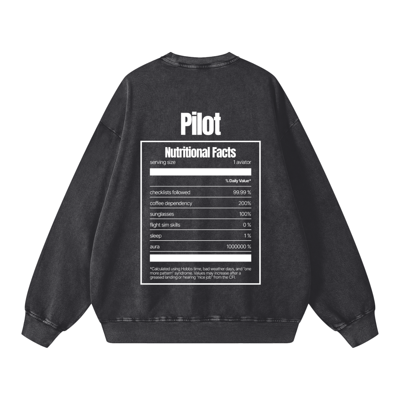 Nutrition Label Sweater